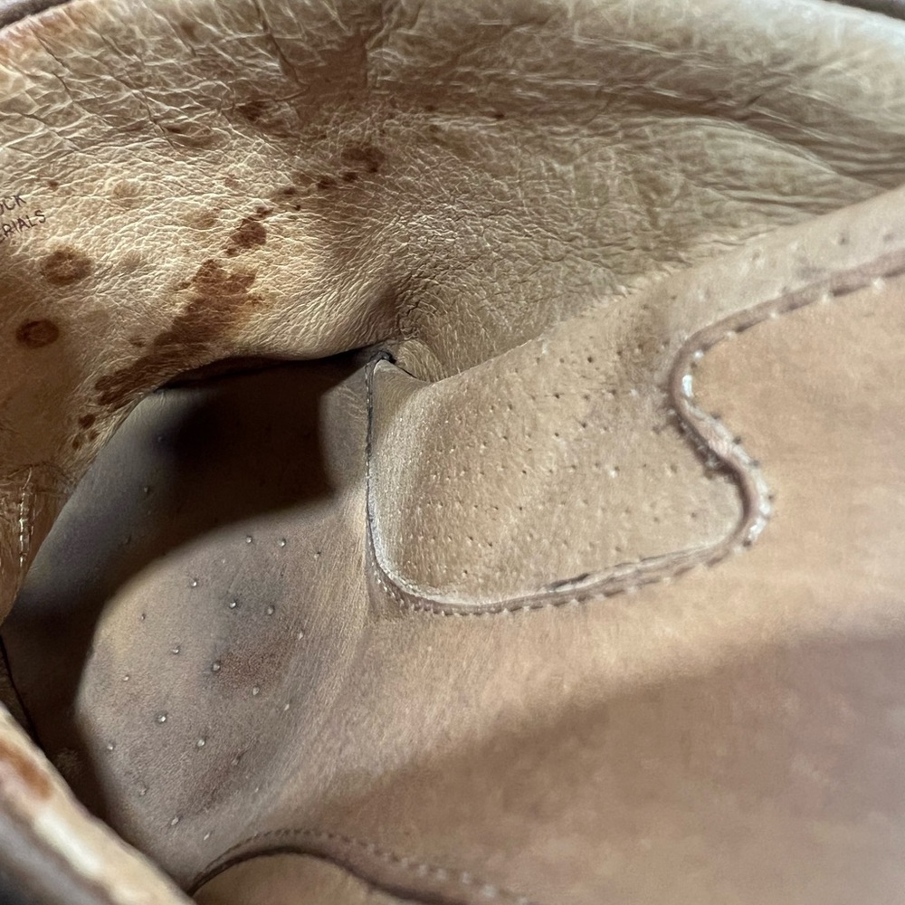 SoftWalk Studded Brown Leather Mules - WMNS Size 8M - Picture 7 of 9